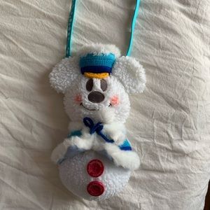 Tokyo Disneyland SnoSnow Mickey Plush Passholder Pouch